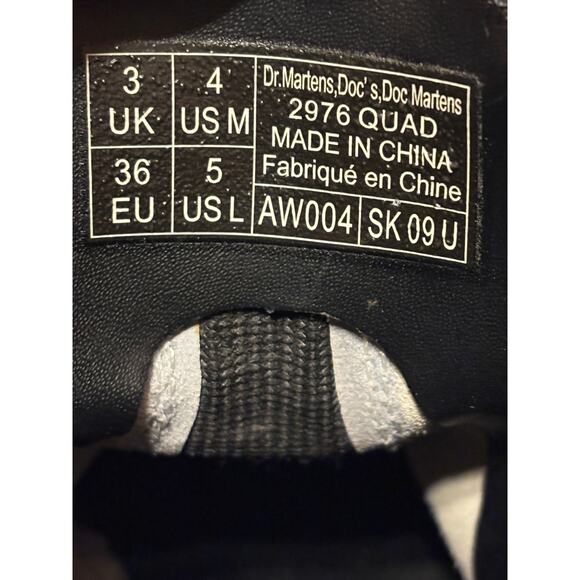 Dr. Martens 2976 Smooth Size 5 White Leather Platform Quad Chelsea Boots - Picture 10 of 14